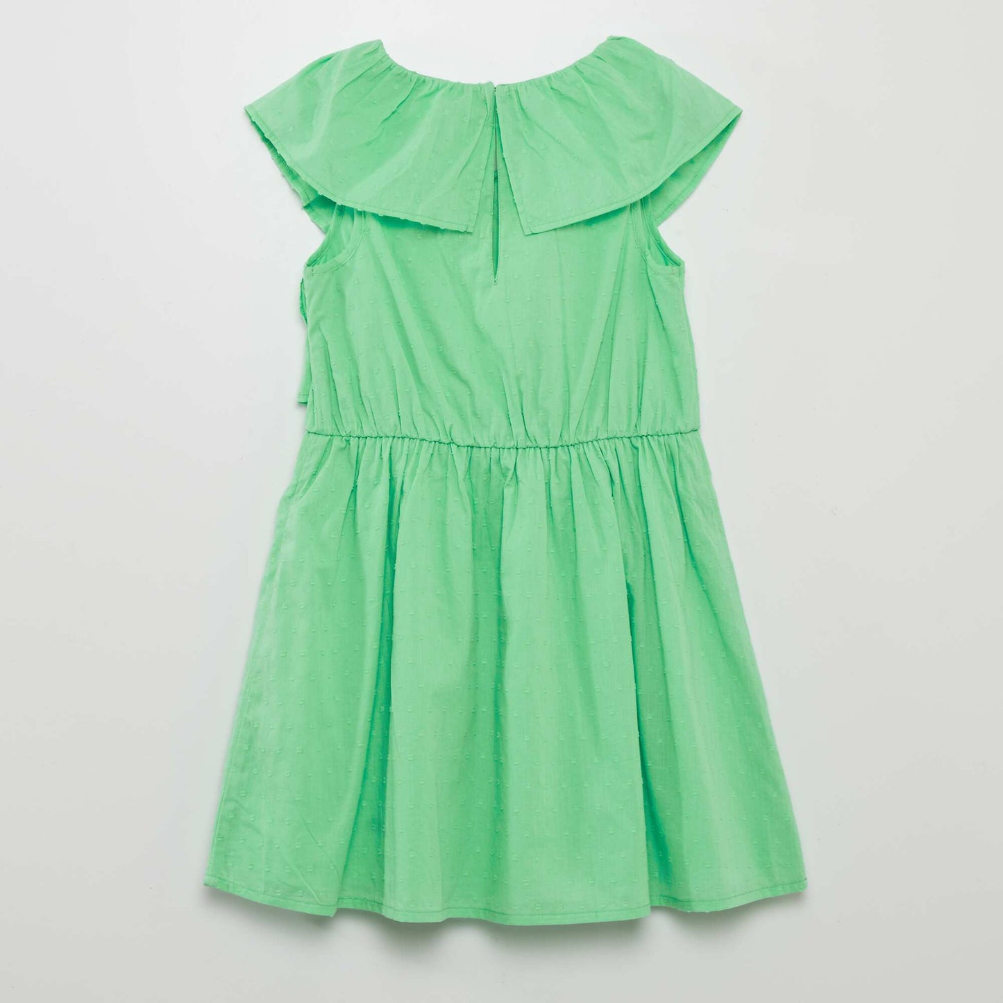 Robe en coton plumetis Vert