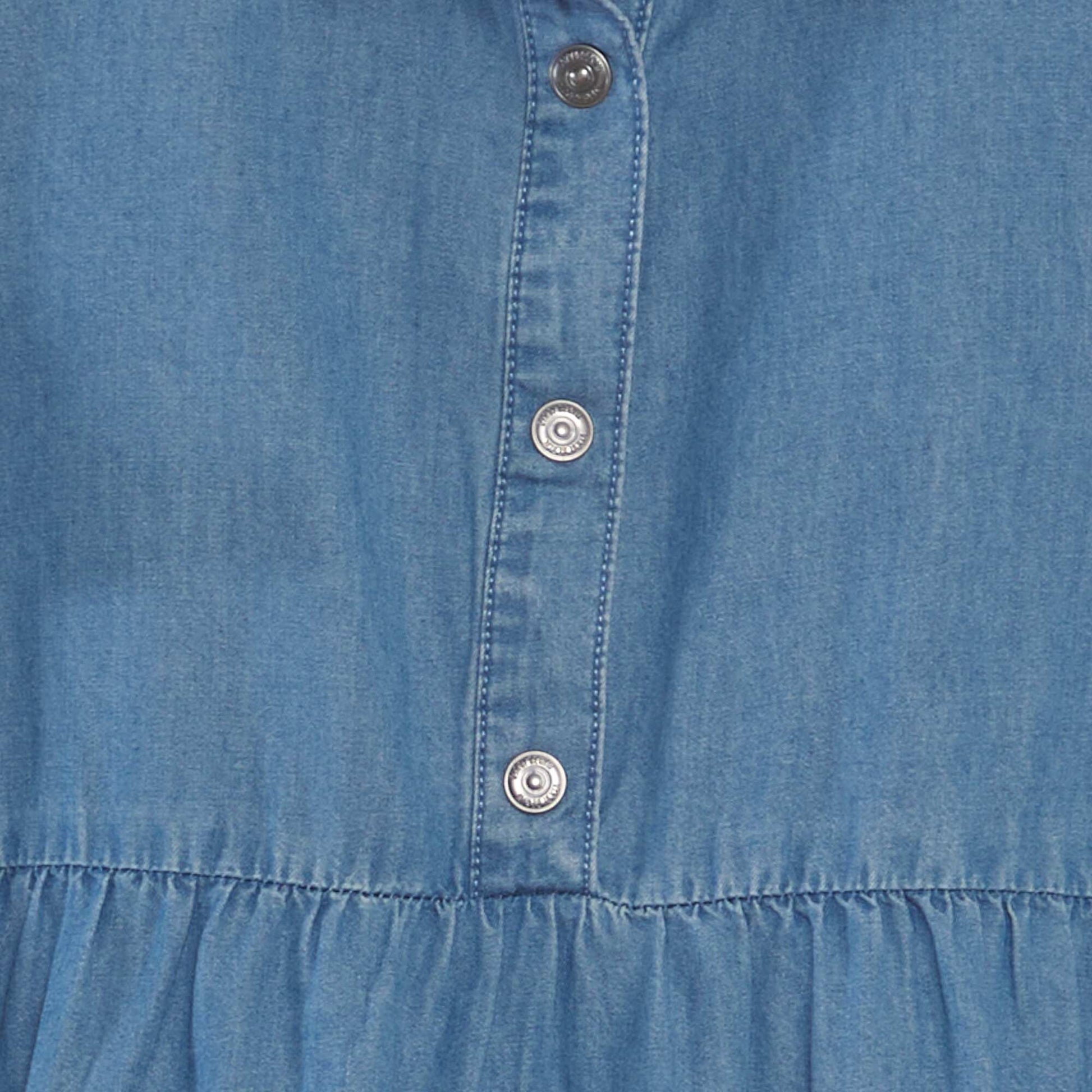 Robe effet denim Bleu