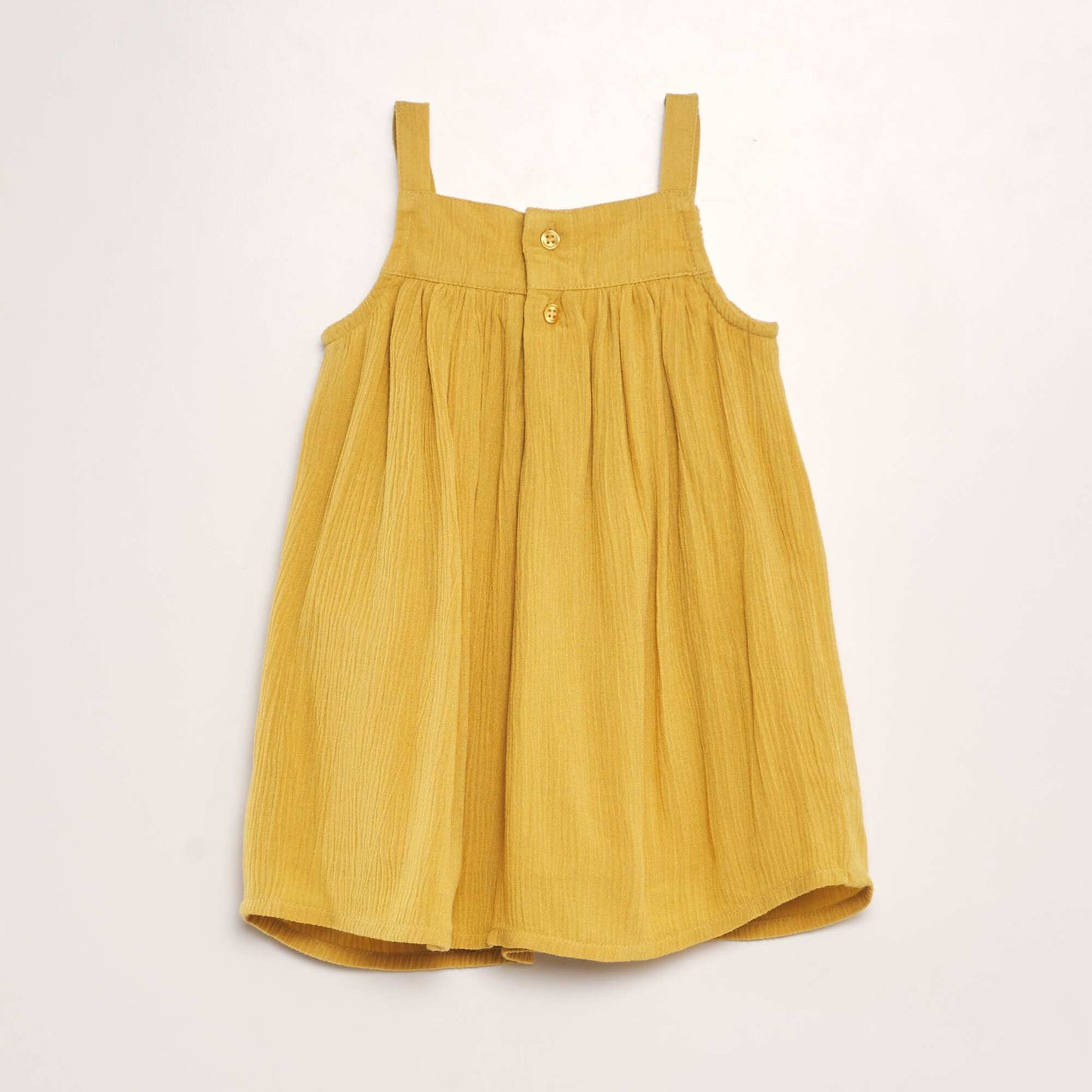 Robe  vas e avec broderie Jaune