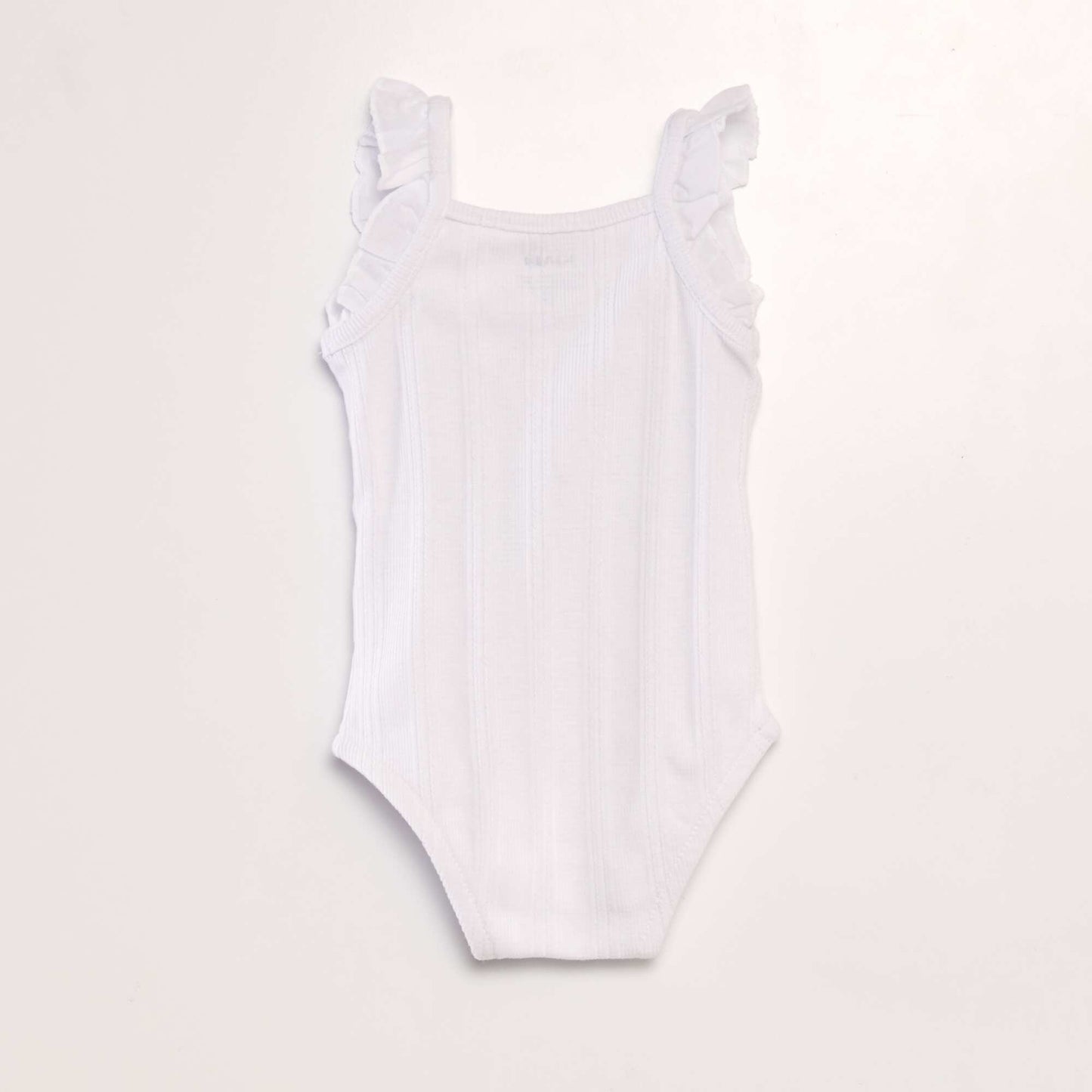 Body d bardeur en maille pointelle blanc