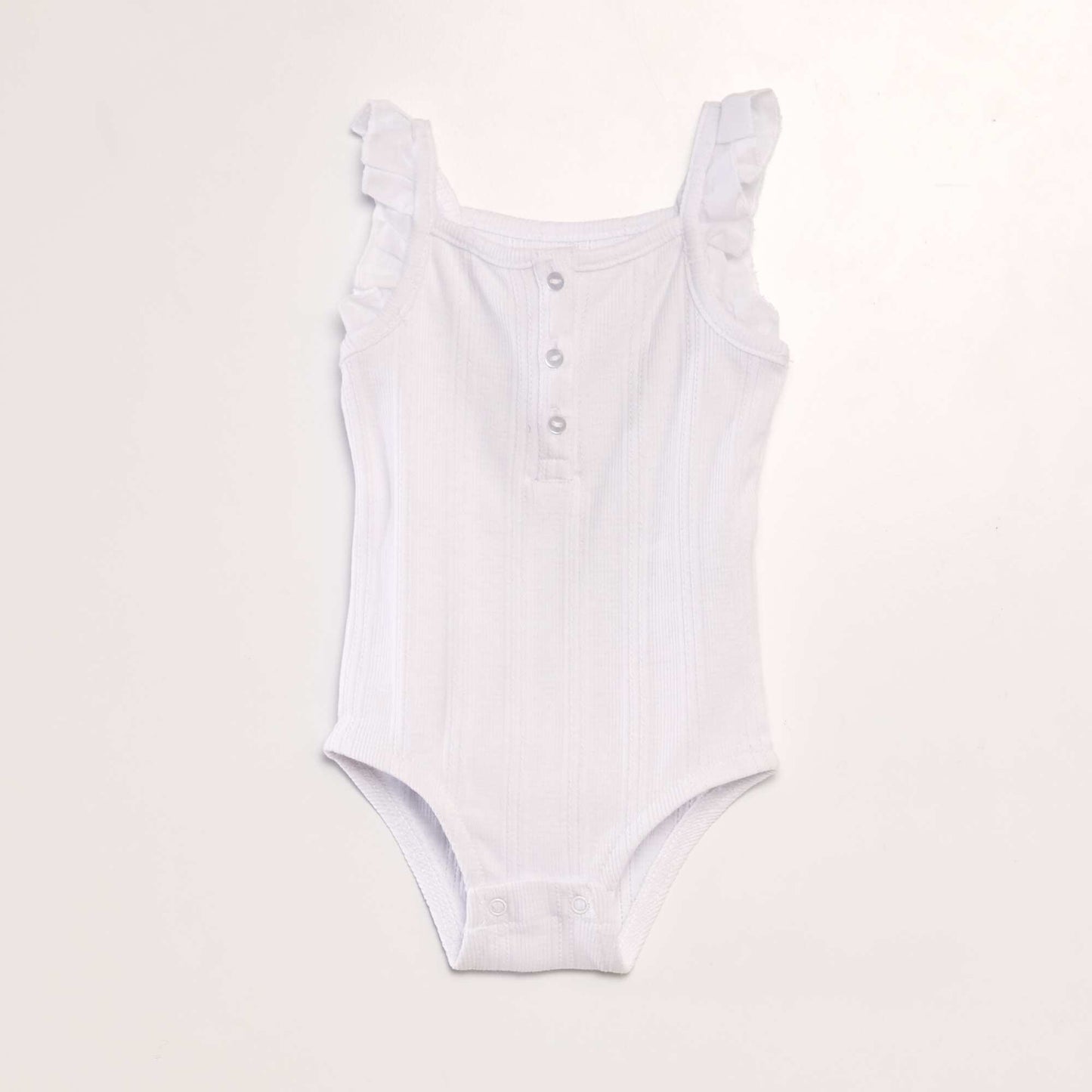 Body d bardeur en maille pointelle blanc