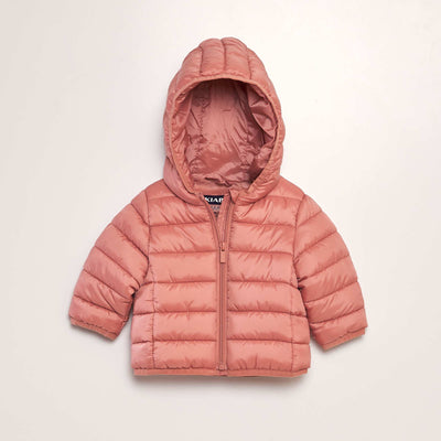 Doudoune matelass e capuche Rose