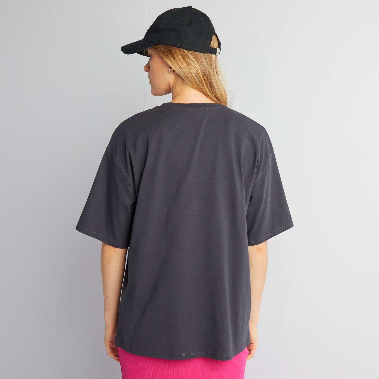 T-shirt oversize style hippie 'Mickey' de 'Disney' Noir