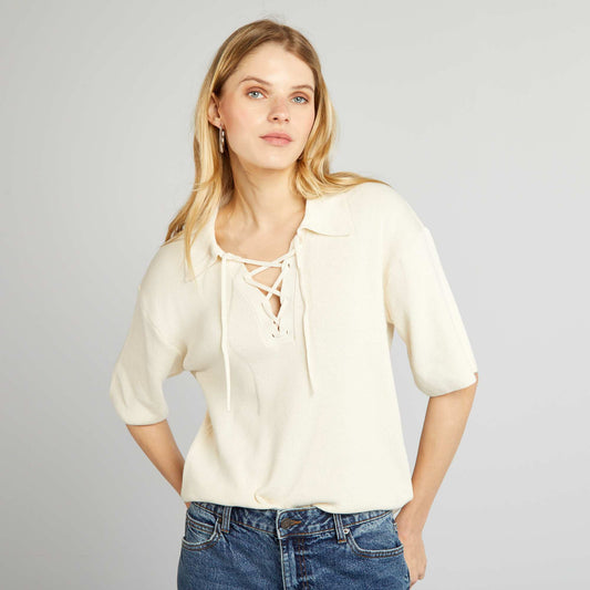 Pull en tricot Beige