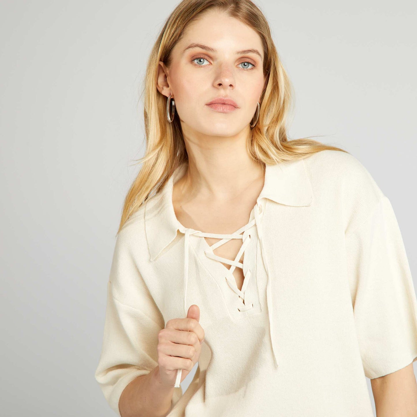 Pull en tricot Beige