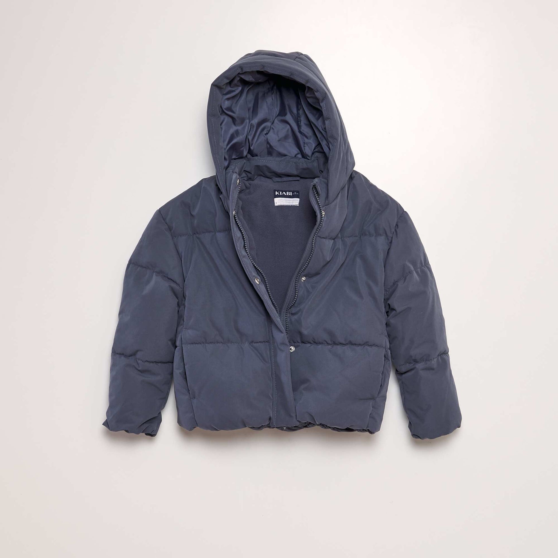 Doudoune chaude capuche Gris