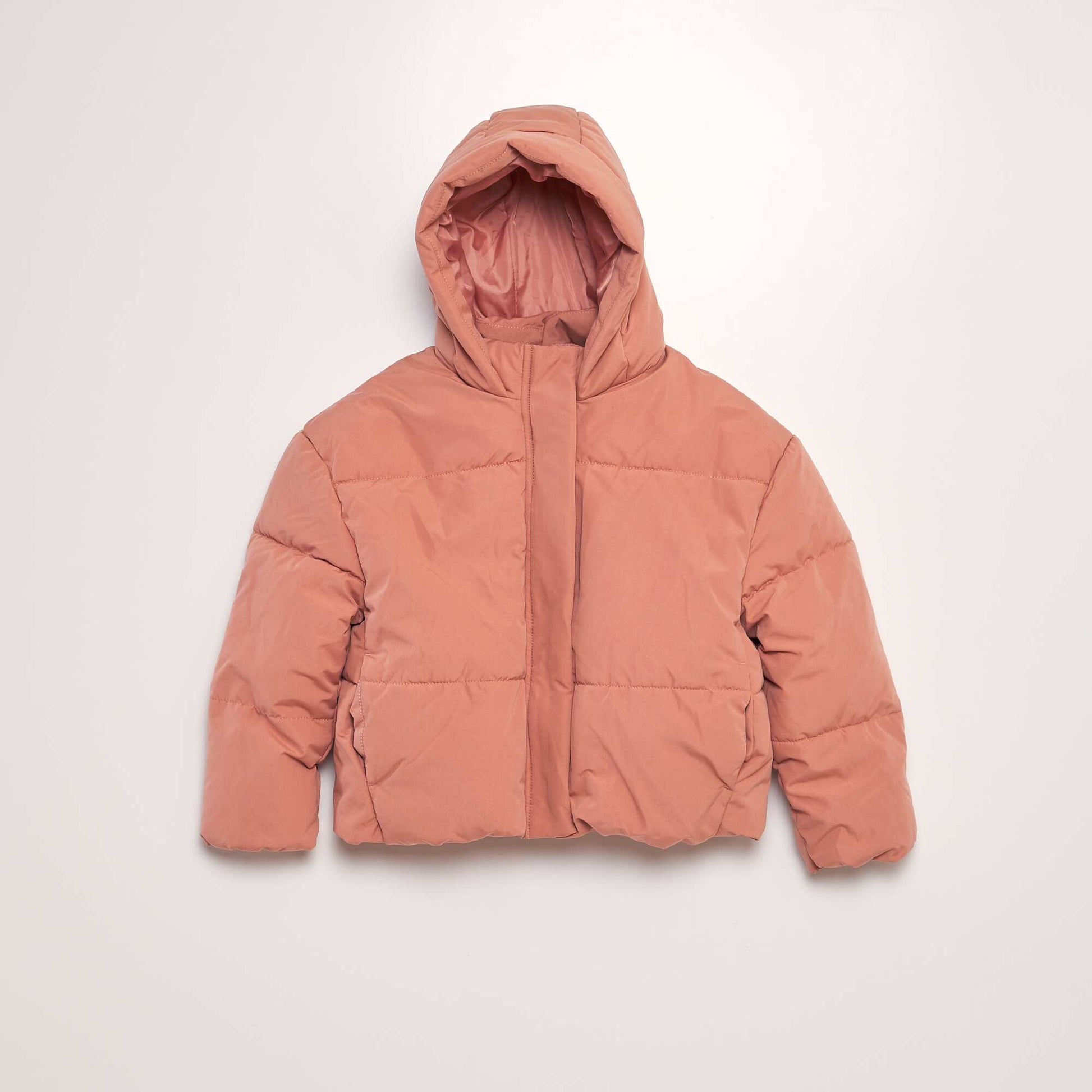 Doudoune chaude capuche Rose