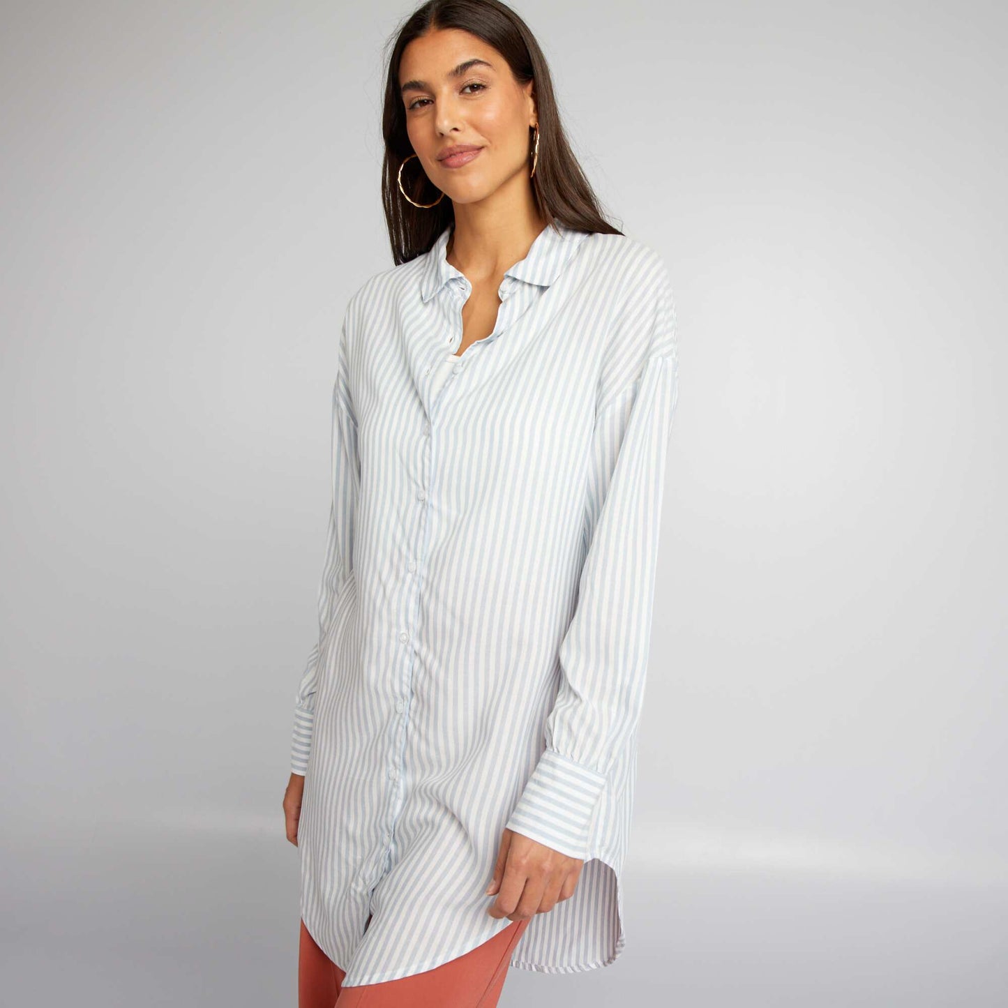 Chemise longue ray e Bleu ray