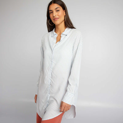 Chemise longue ray e Bleu ray