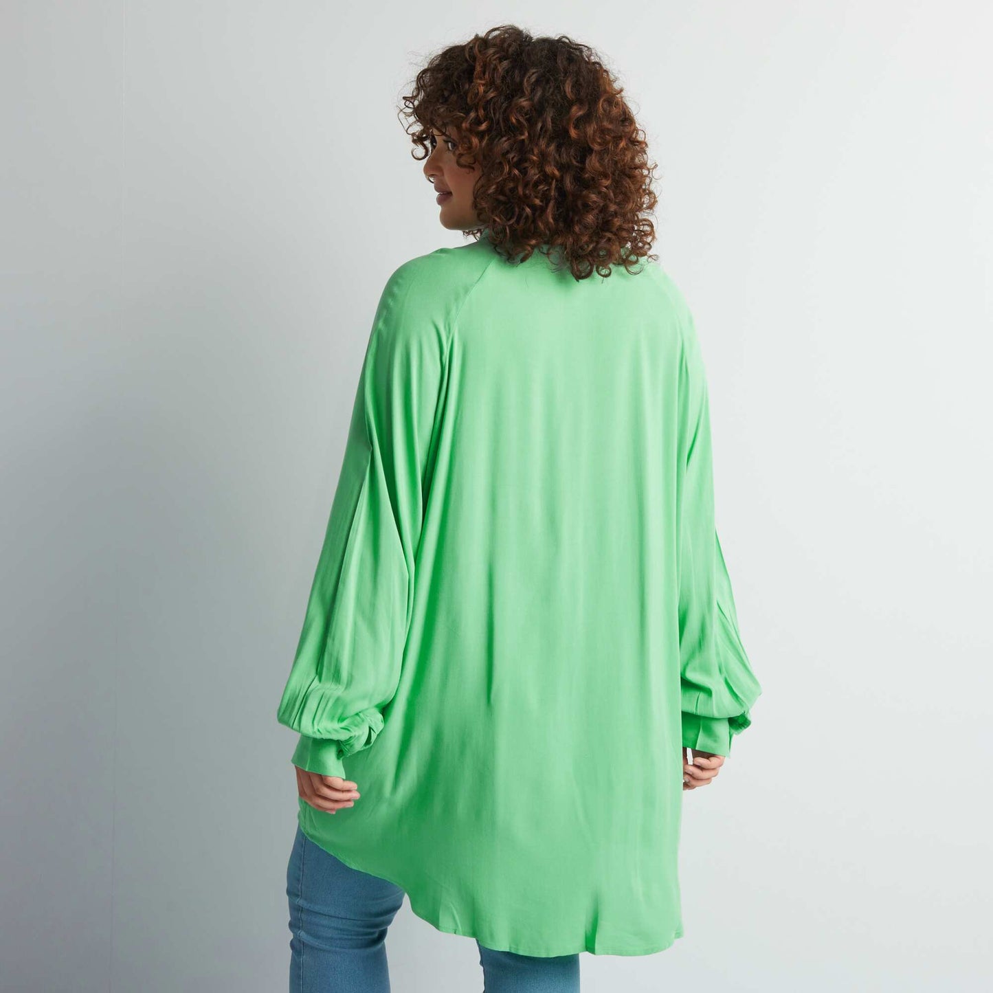 Chemise longue   manches longues Vert