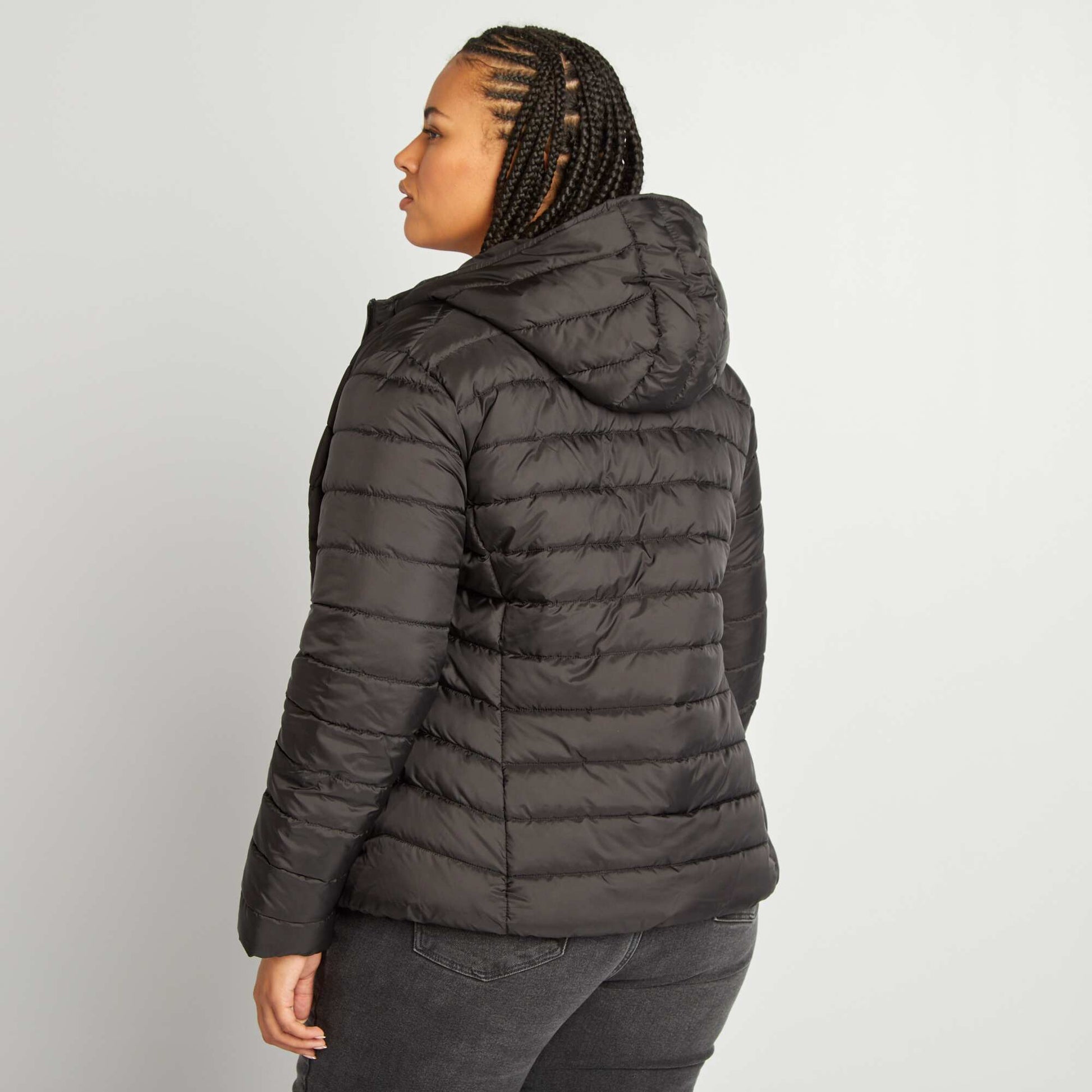 Doudoune light capuche noir