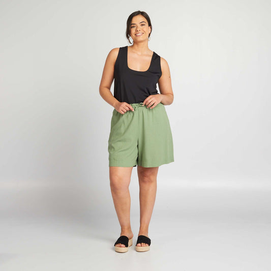 D bardeur col carr en microfibre noir