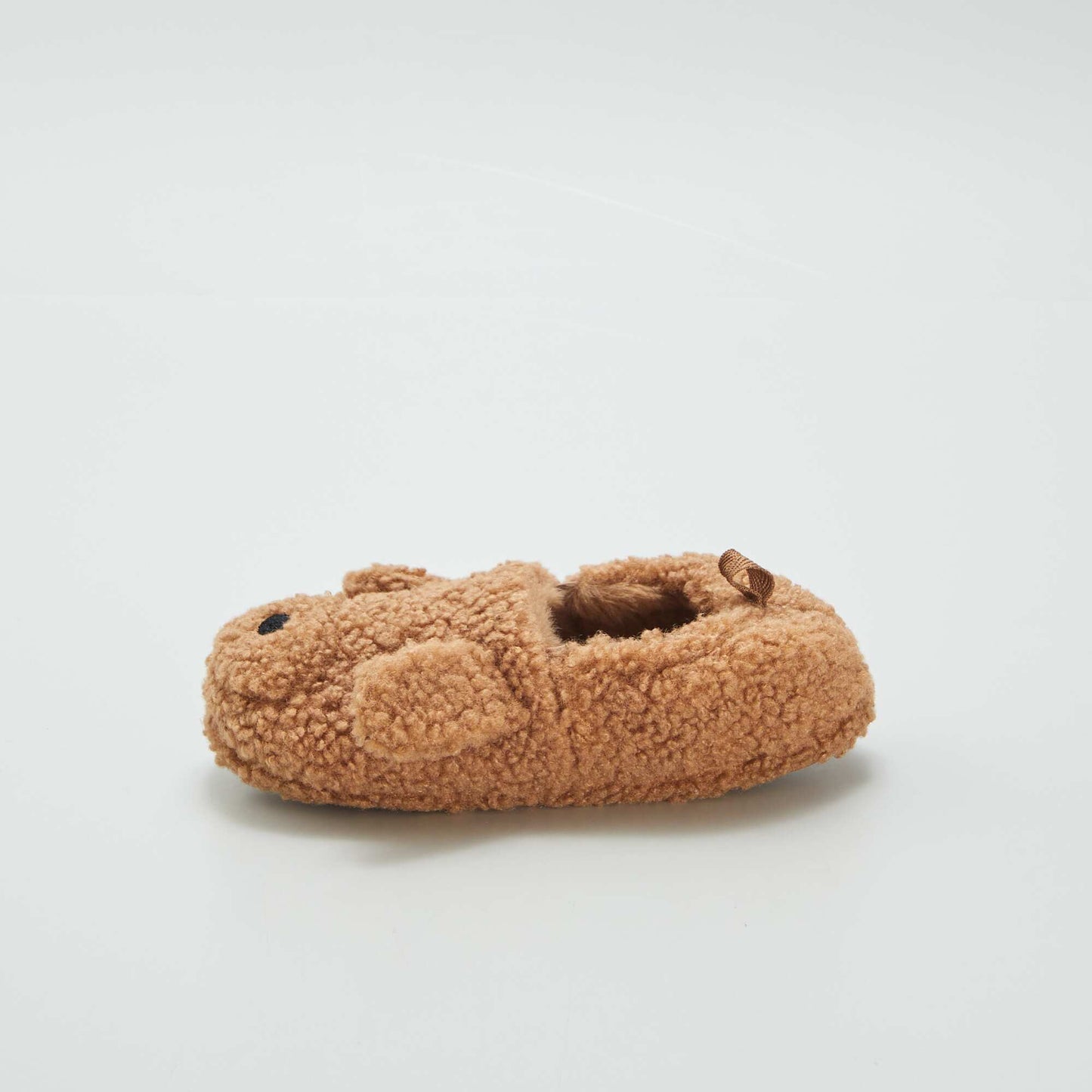 Chaussons en sherpa anim s Marron