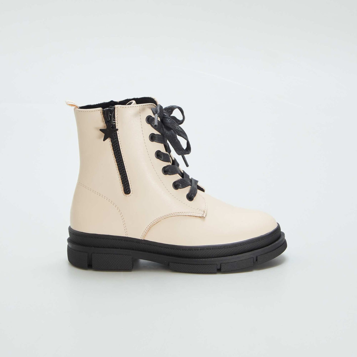 Boots type godillot Beige