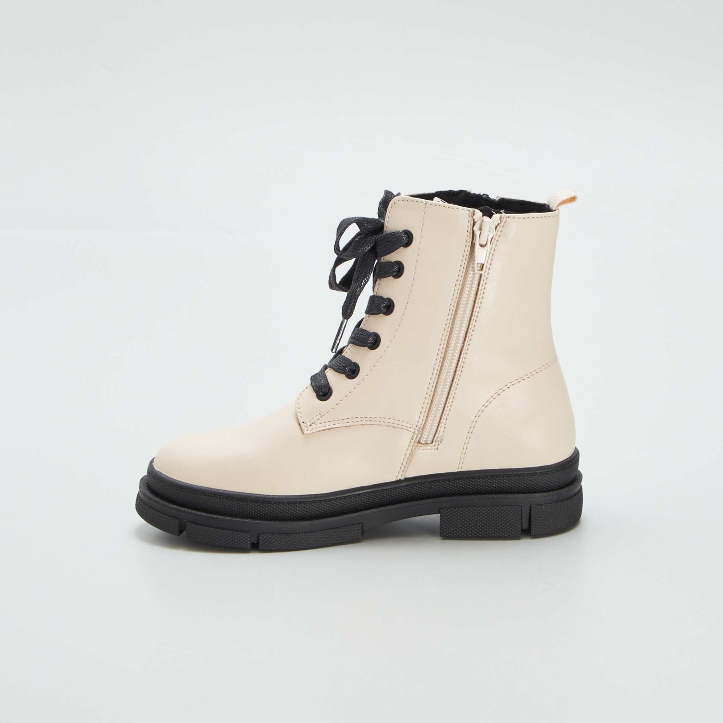 Boots type godillot Beige