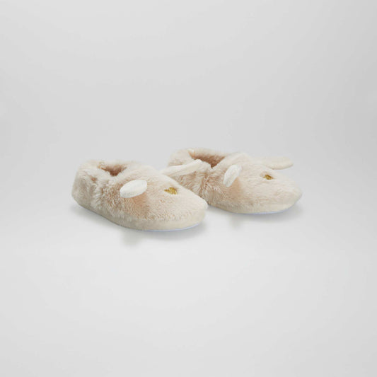 Chaussons lastiques animal Blanc