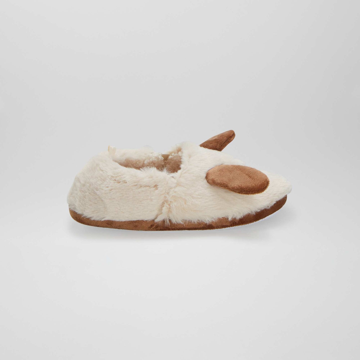 Chaussons lastiques animal Beige