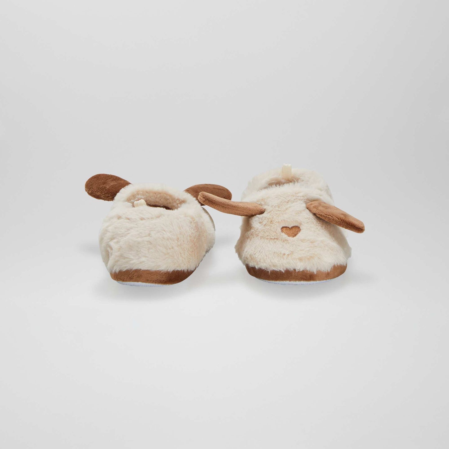 Chaussons lastiques animal Beige