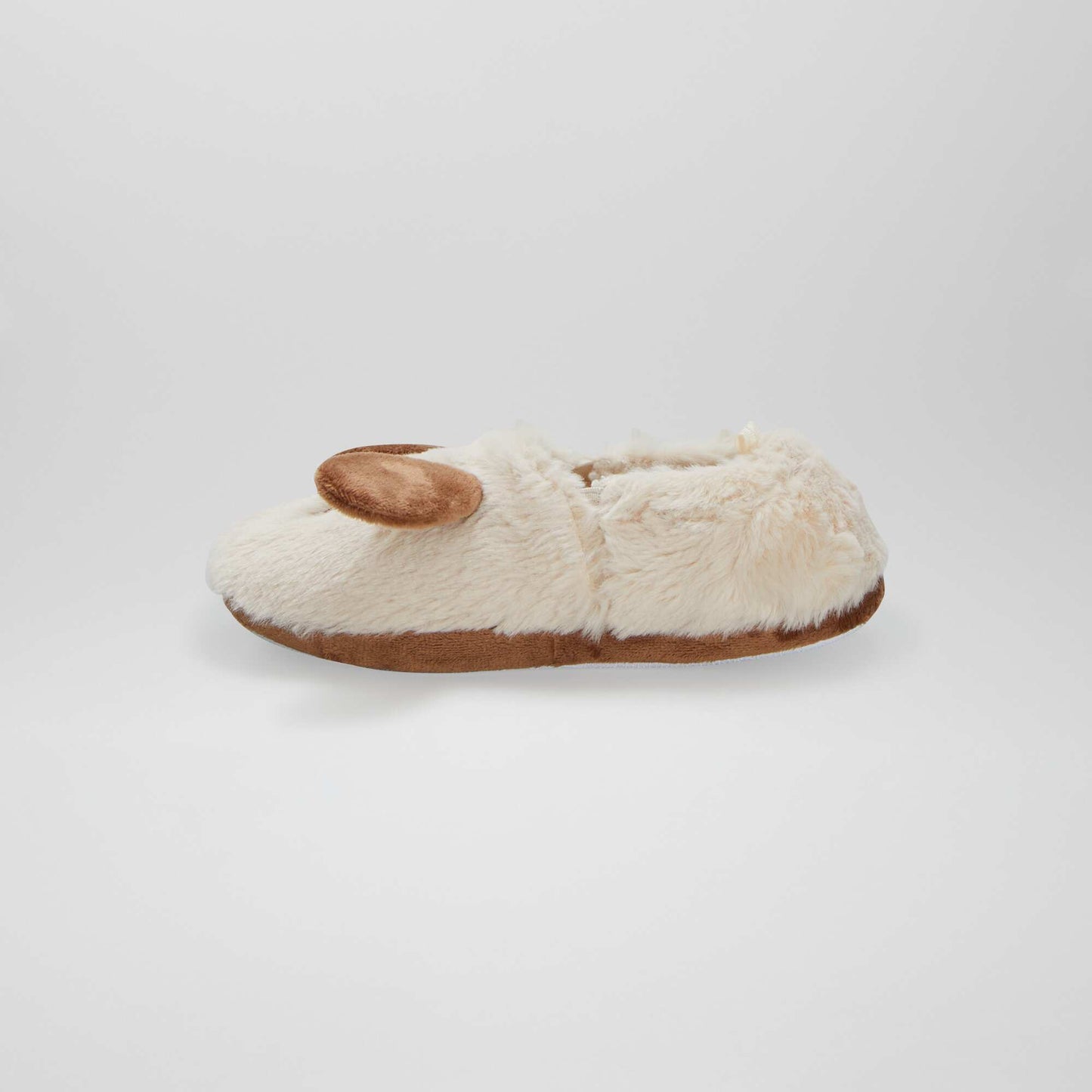 Chaussons lastiques animal Beige