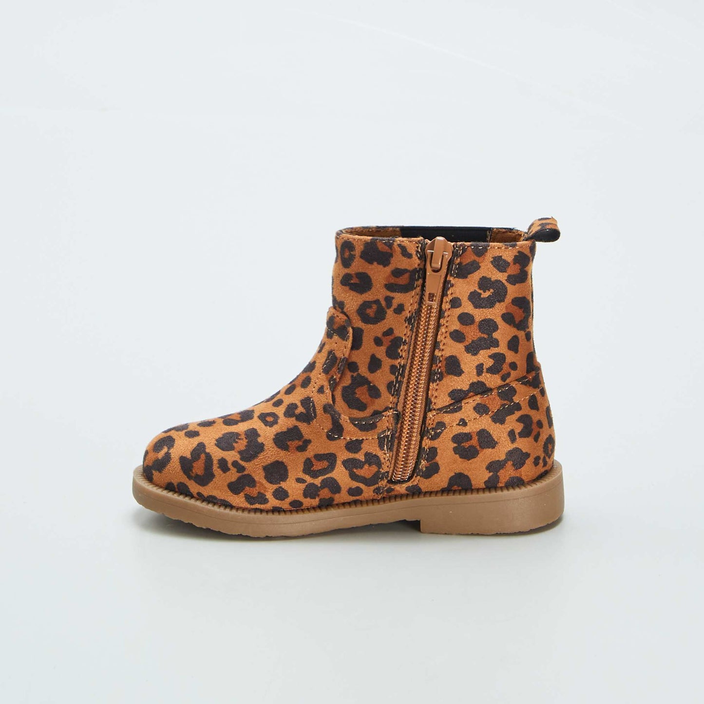 Boots mod le Chelsea 'l opard' Marron