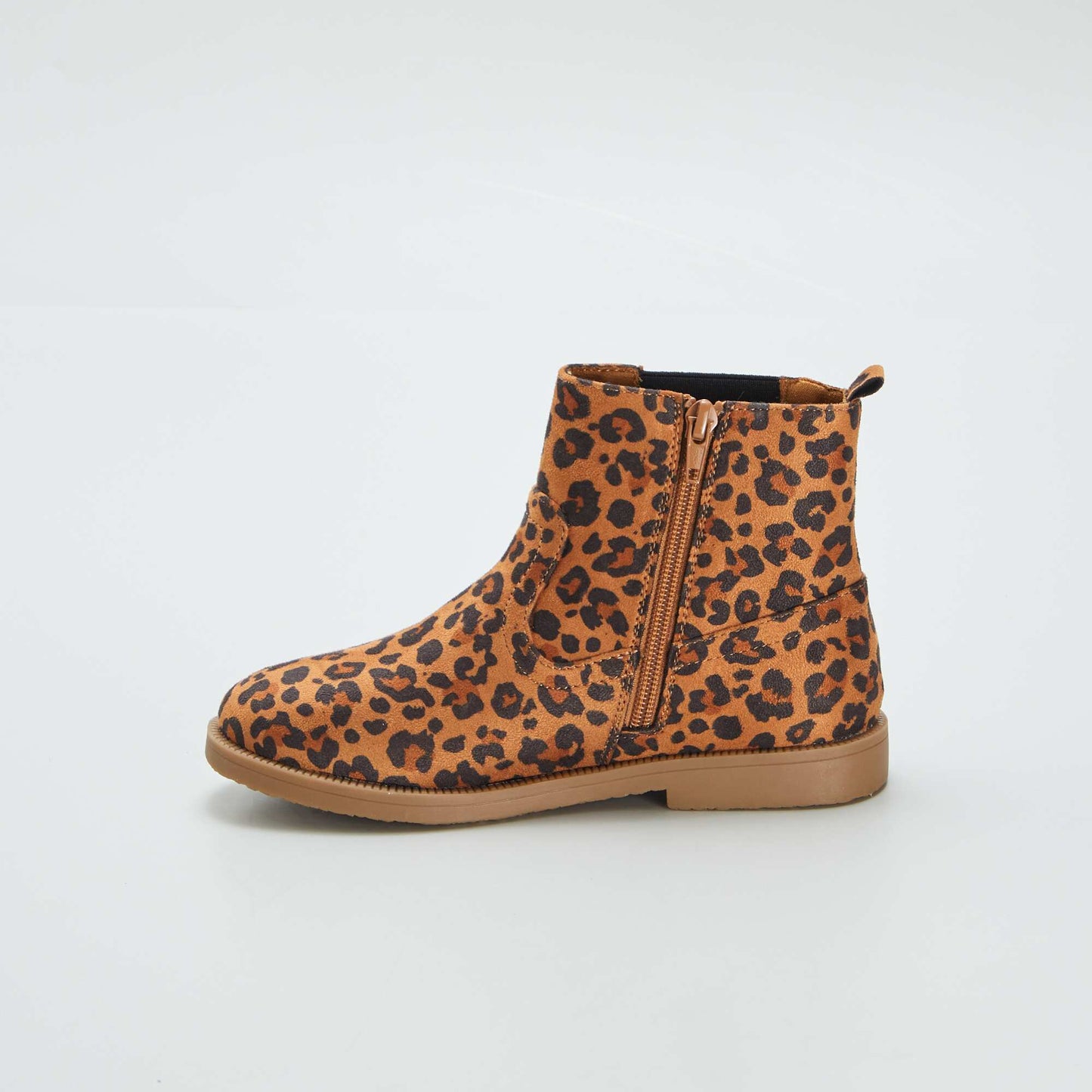 Boots mod le Chelsea 'l opard' Marron