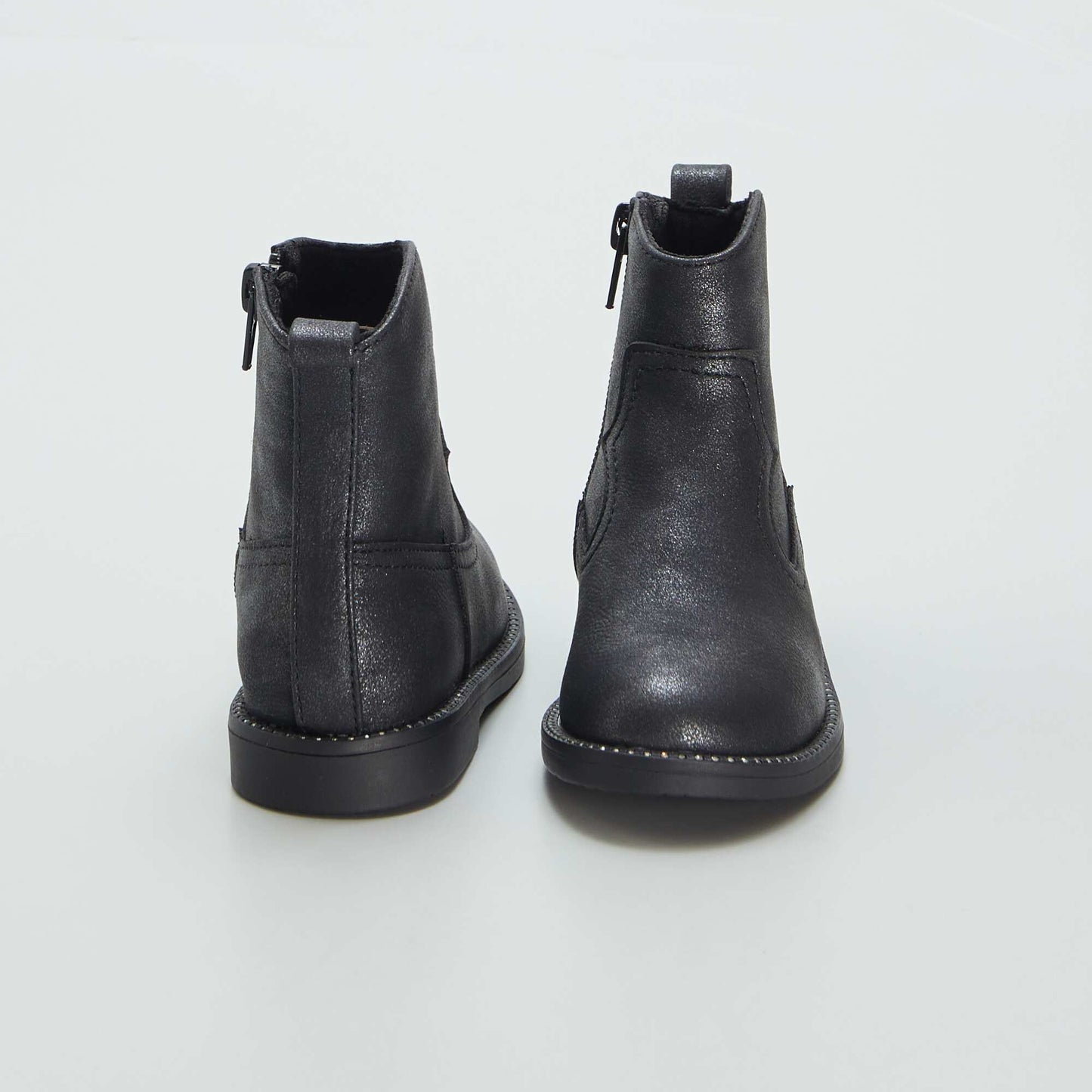 Bottines esprit santiag noir