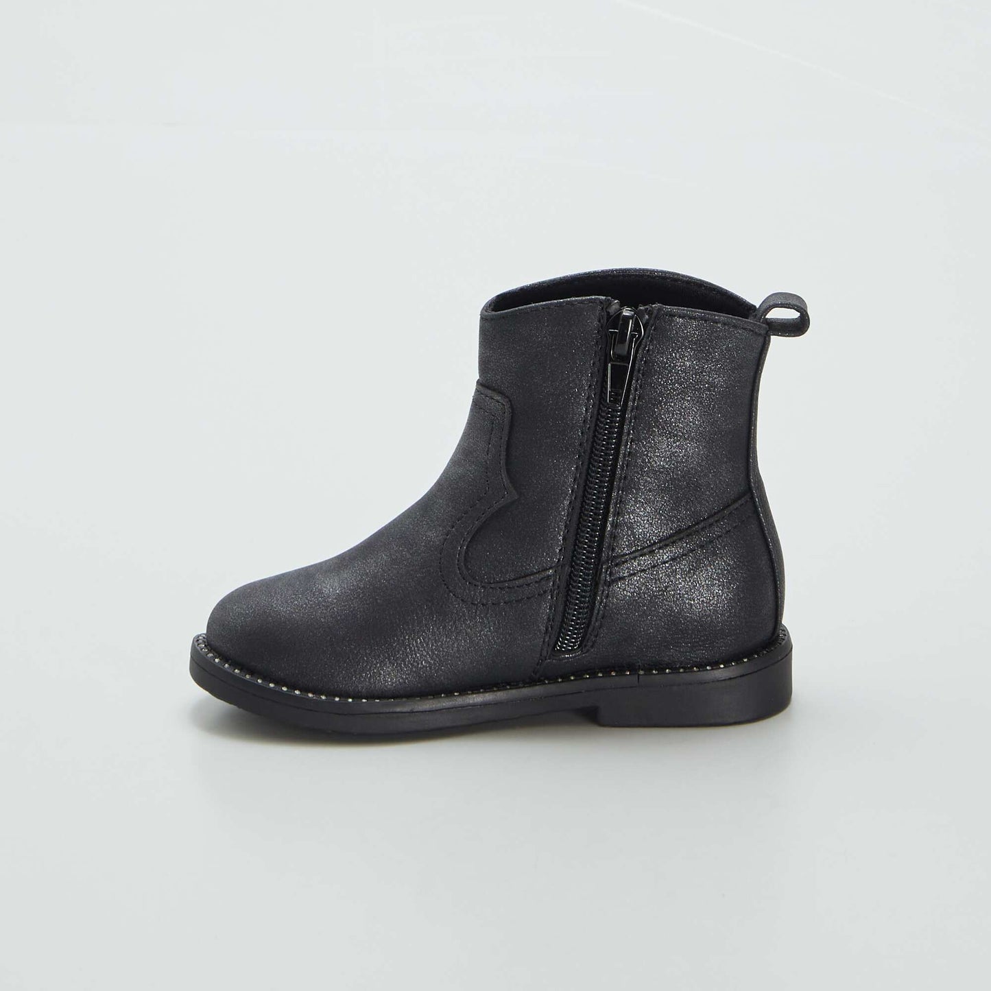 Bottines esprit santiag noir