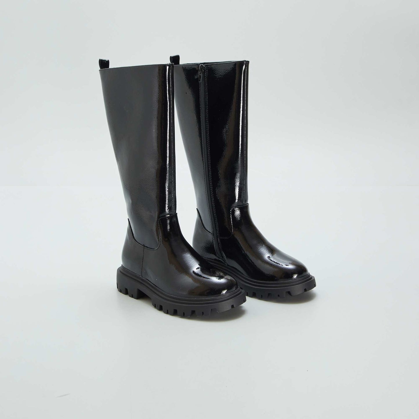 Bottes en simili noir