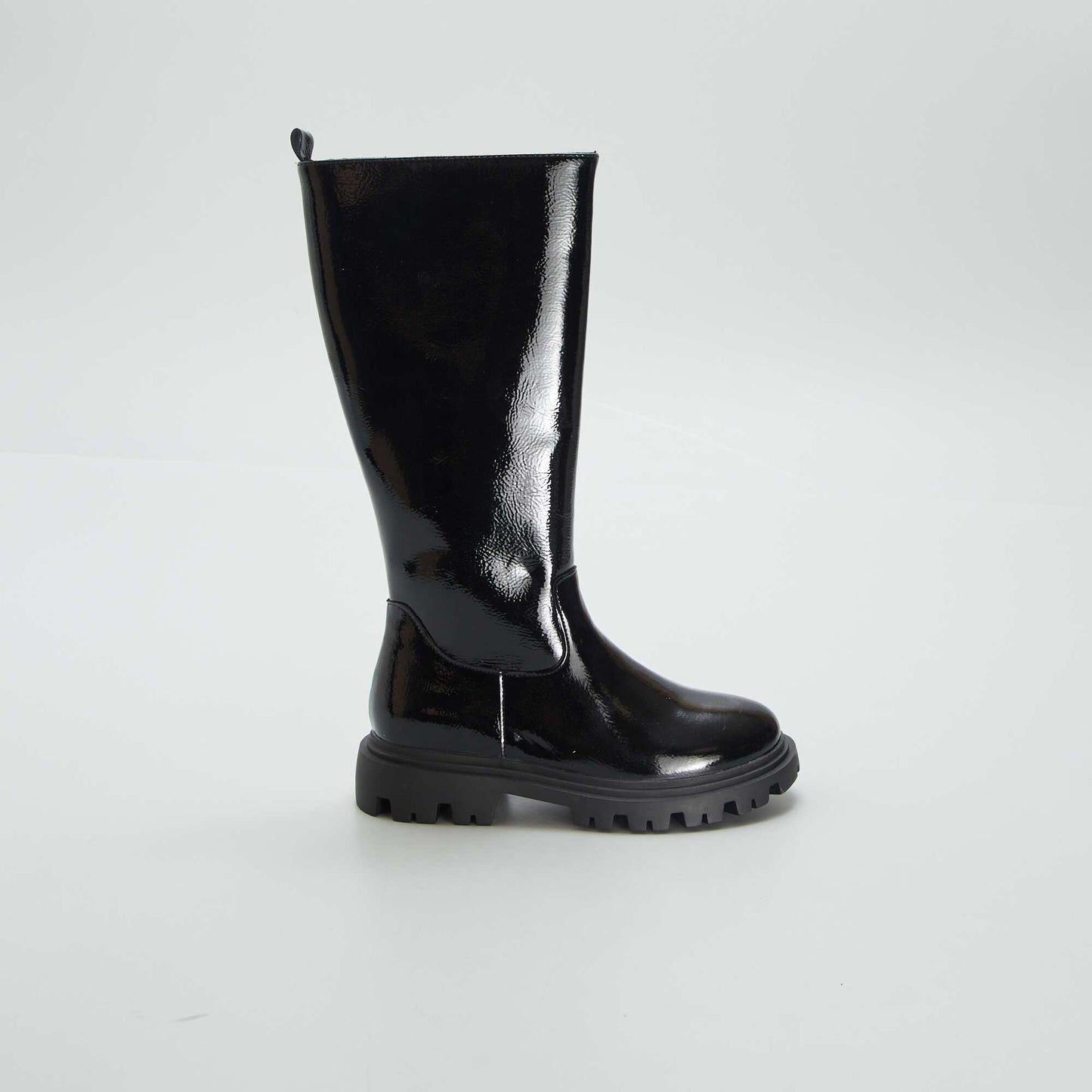 Bottes en simili noir