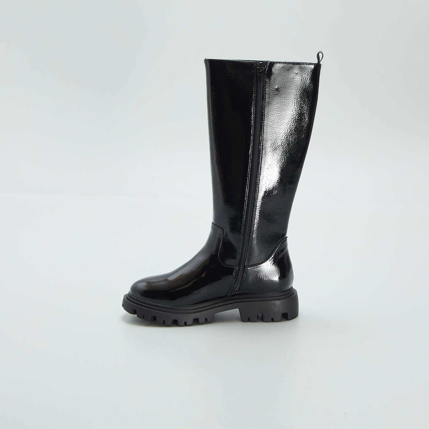 Bottes en simili noir