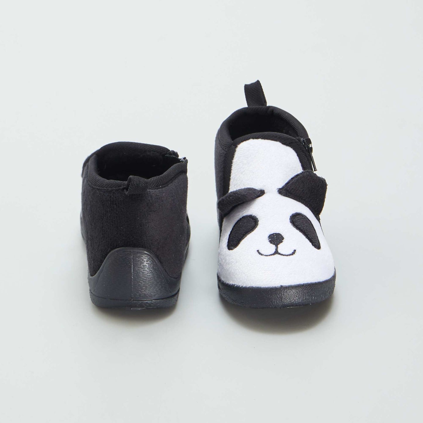 Chaussons 'panda' Blanc/noir