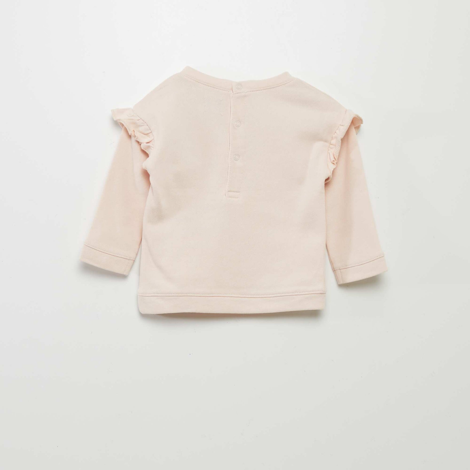Sweat molletonn volants Rose