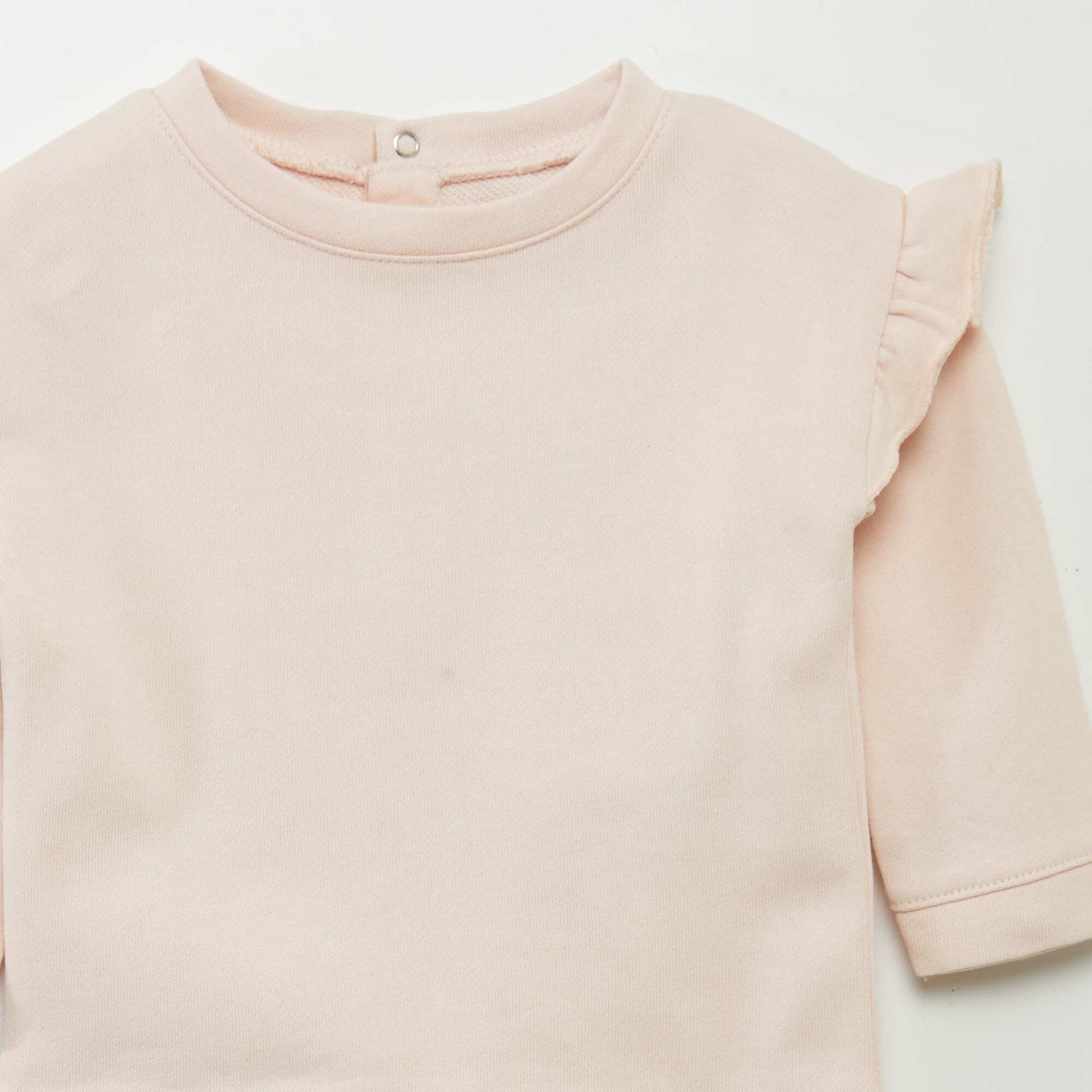Sweat molletonn volants Rose