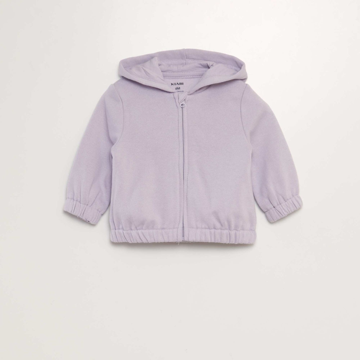 Sweat   capuche zipp  en molleton chaud Violet