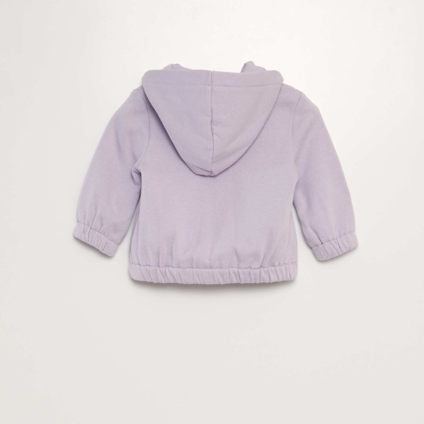 Sweat   capuche zipp  en molleton chaud Violet