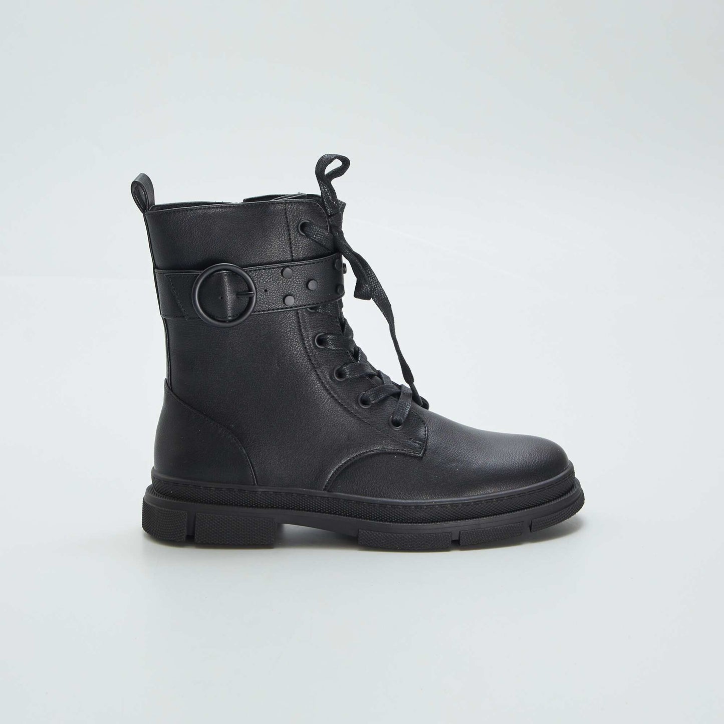 Bottes   lacets et fermeture Noir