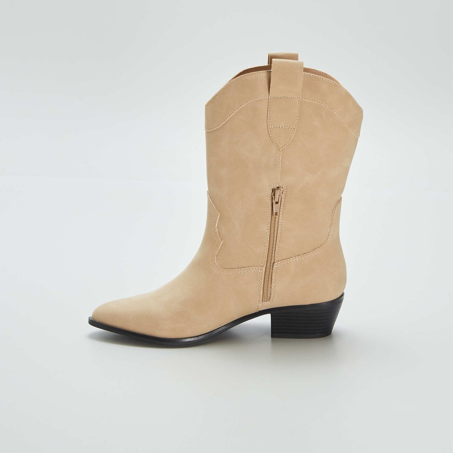 Boots style western Beige