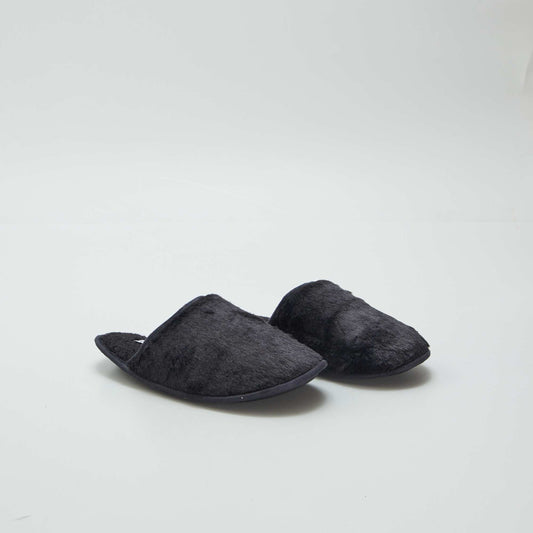 Chaussons mules noir