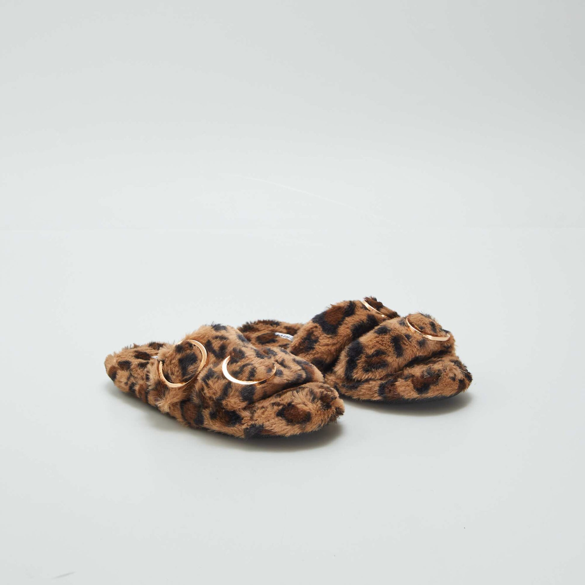 Chaussons en fourrure l opard l opard