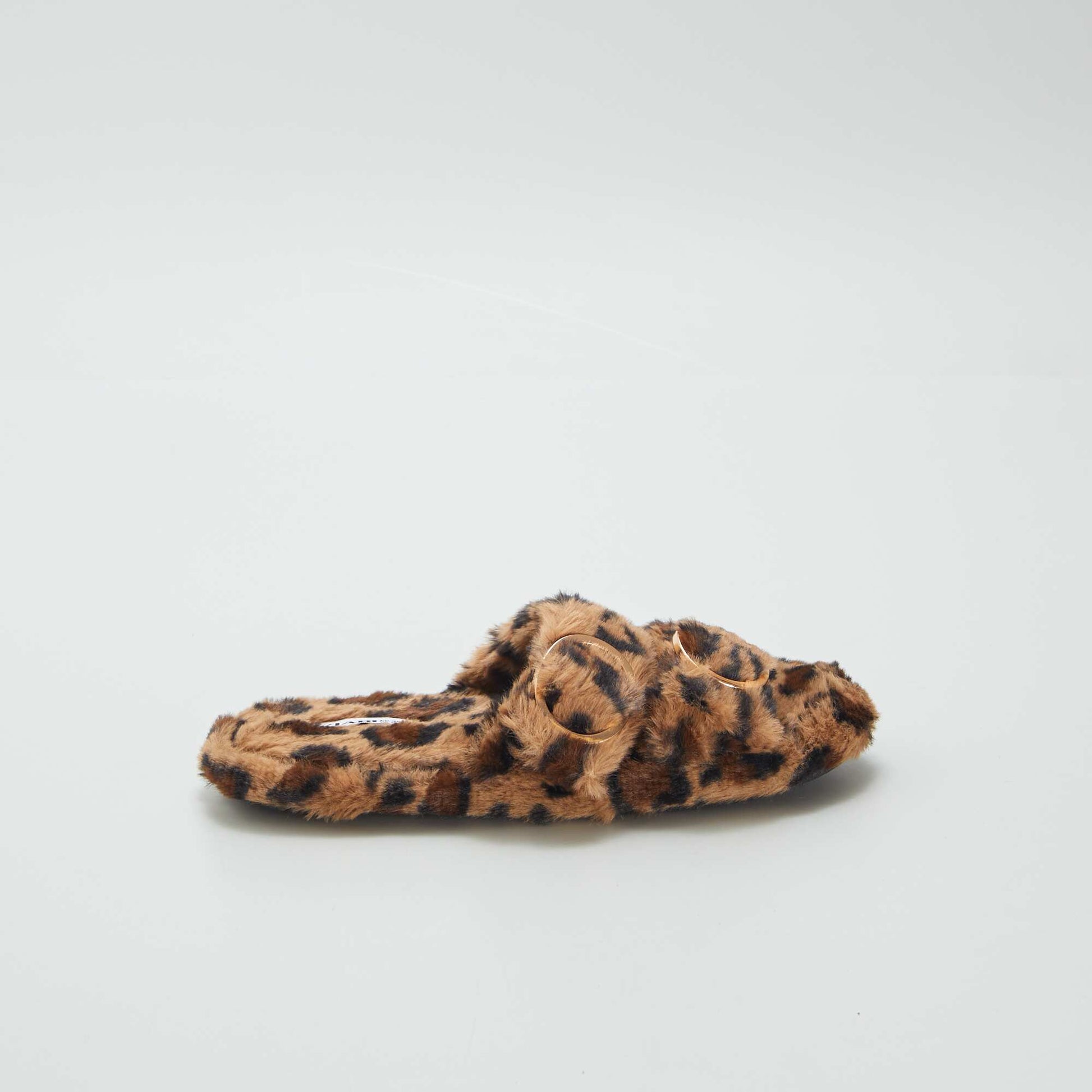 Chaussons en fourrure l opard l opard