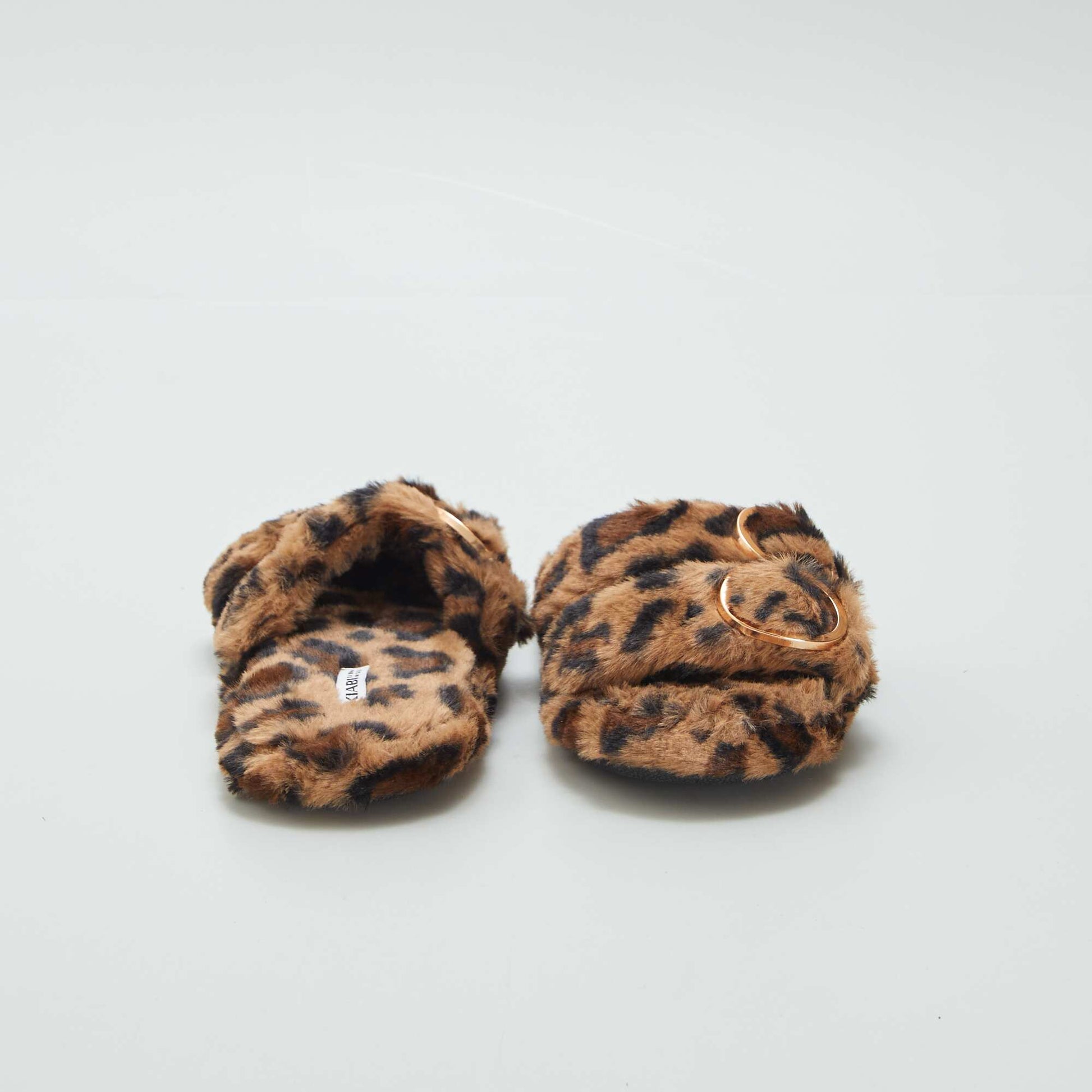 Chaussons en fourrure l opard l opard