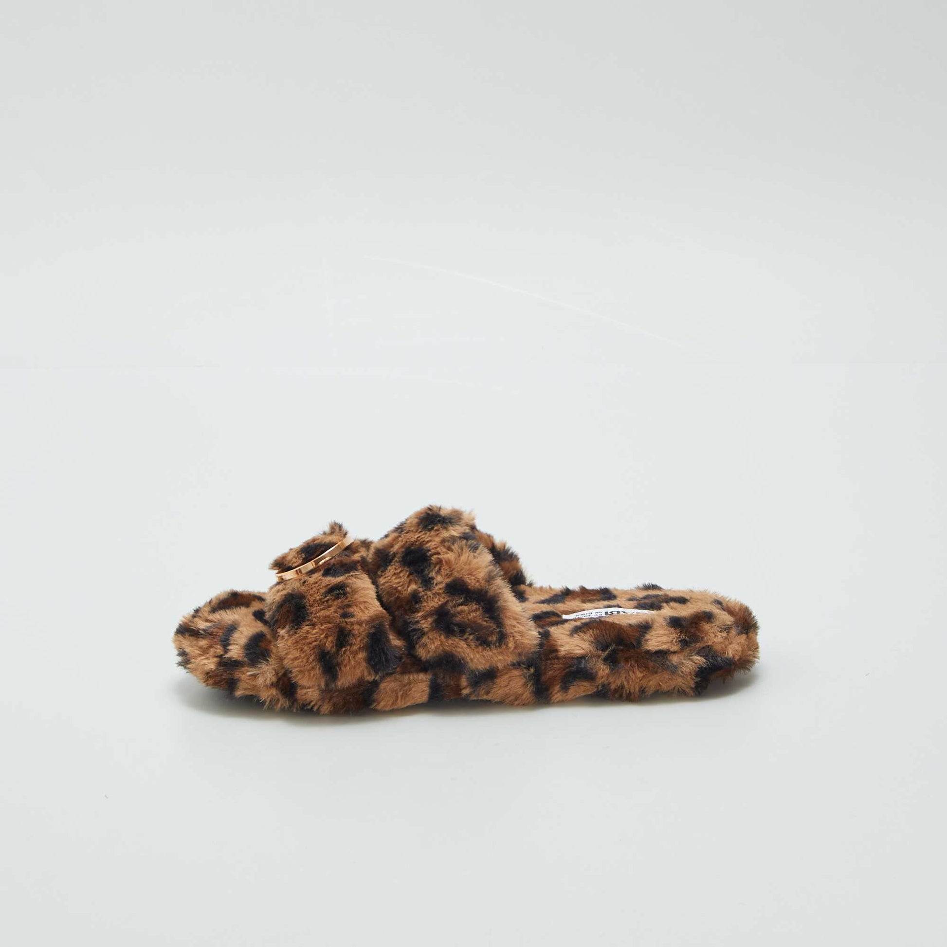 Chaussons en fourrure l opard l opard