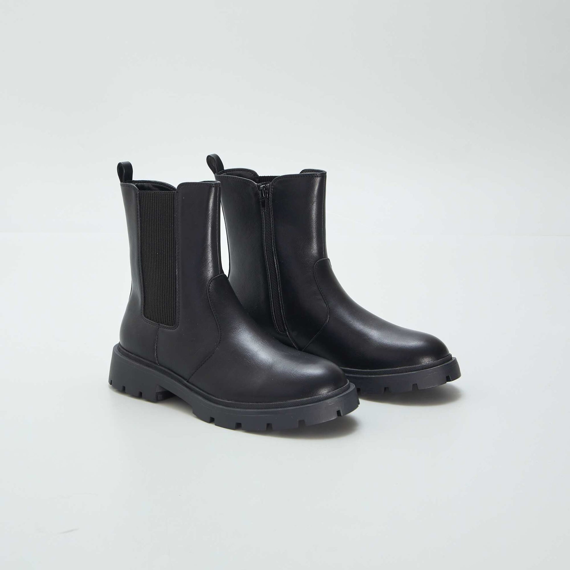 Bottines semelle paisse noir