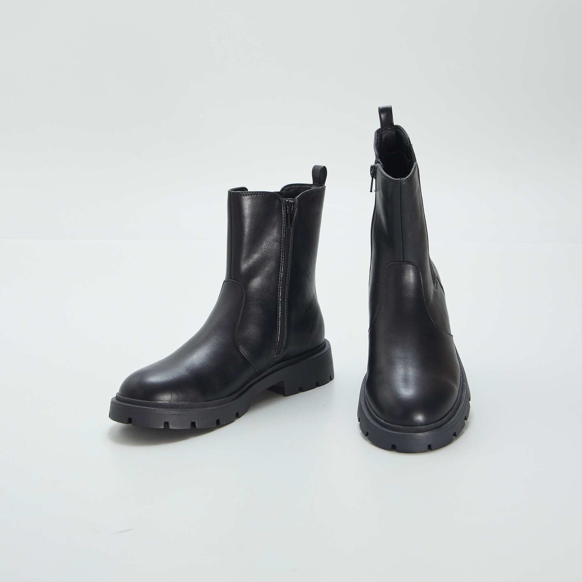 Bottines semelle paisse noir