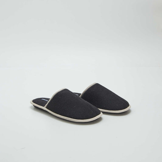 Chaussons mules noir