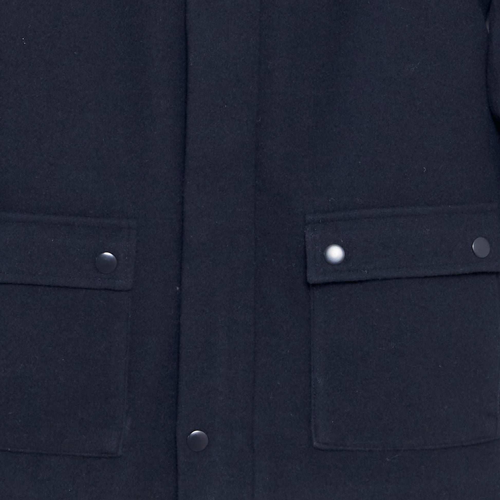 Manteau fa on lainage Bleu marine