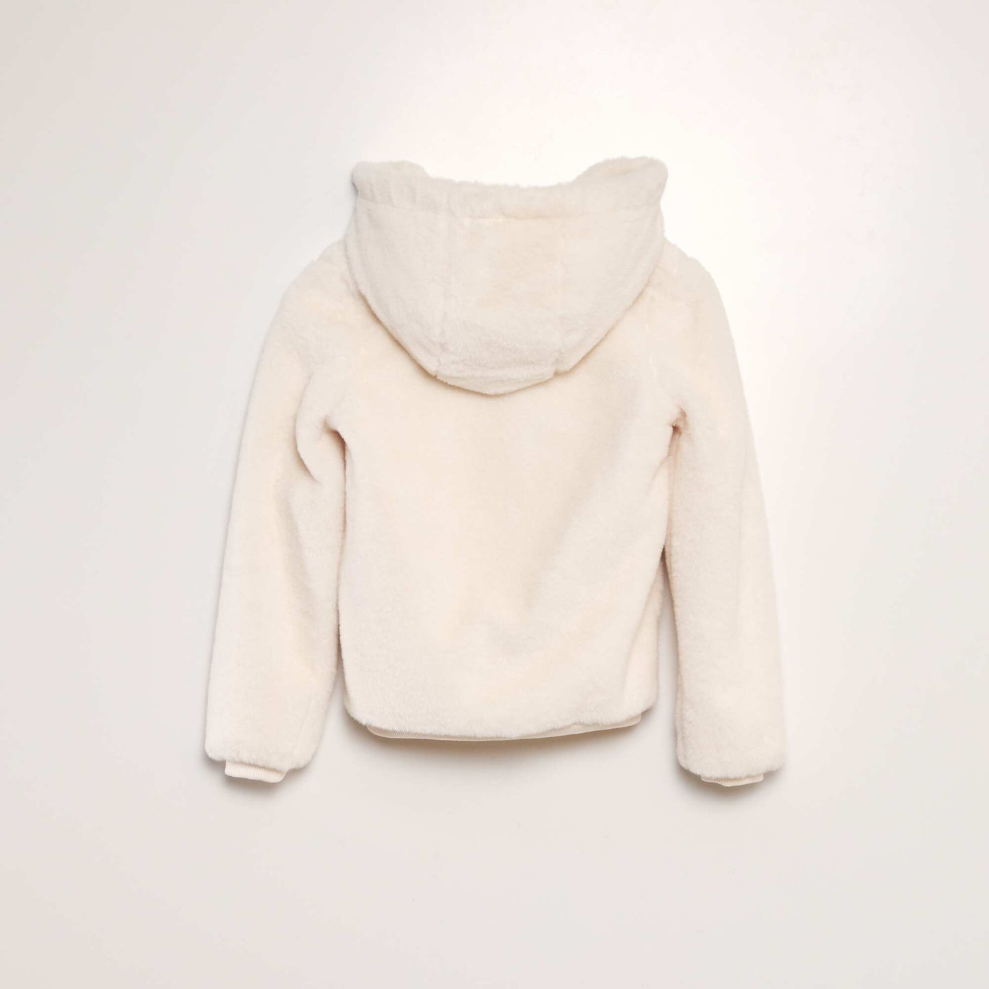 Blouson capuche en fourrure Blanc