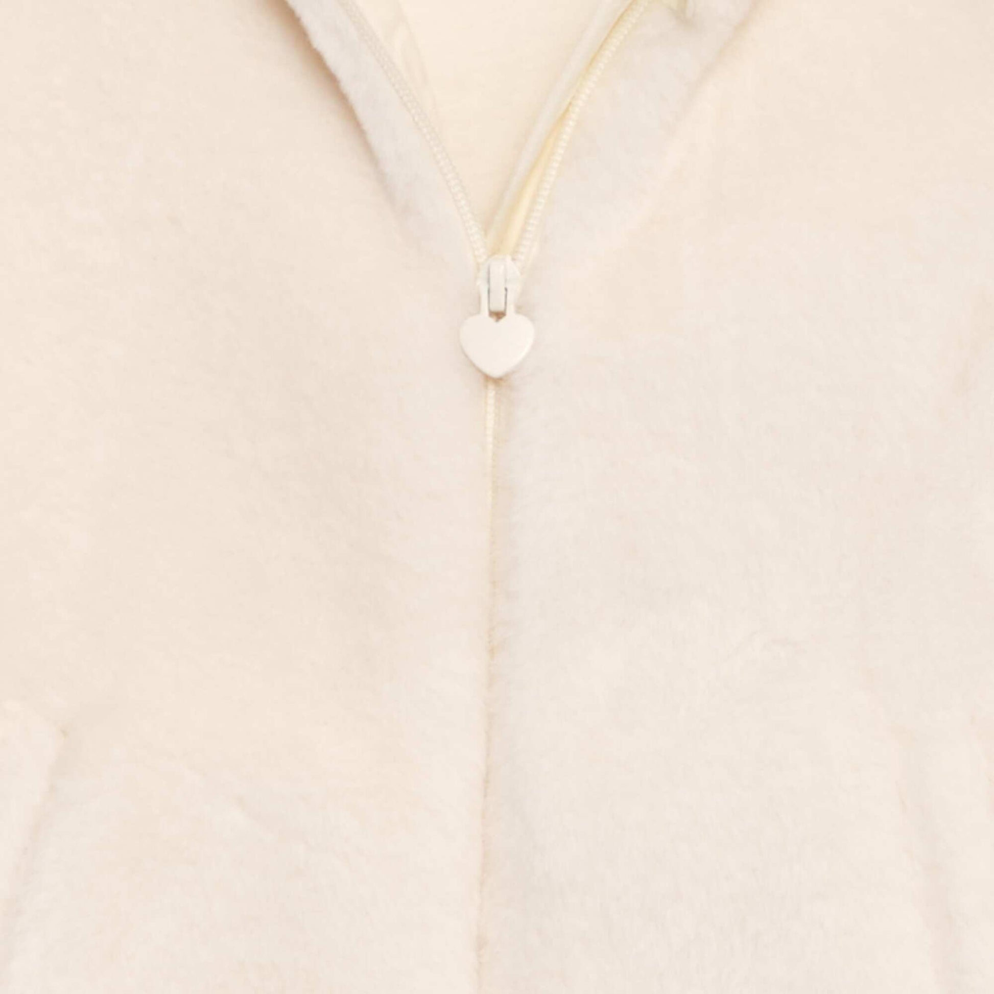 Blouson capuche en fourrure Blanc