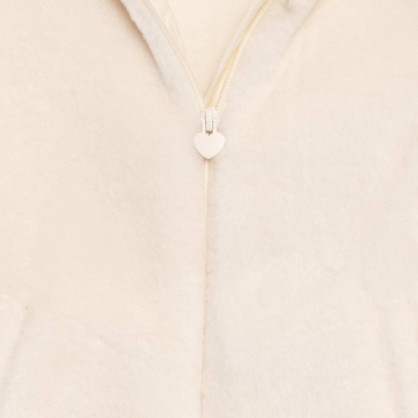 Blouson capuche en fourrure Blanc