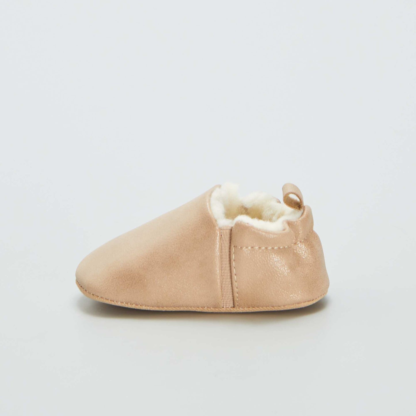 Chaussons en su dine fourr s Beige